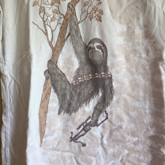 Sloth With Crossbow Tee, L (PTP=17.75") - Picture 2 of 4